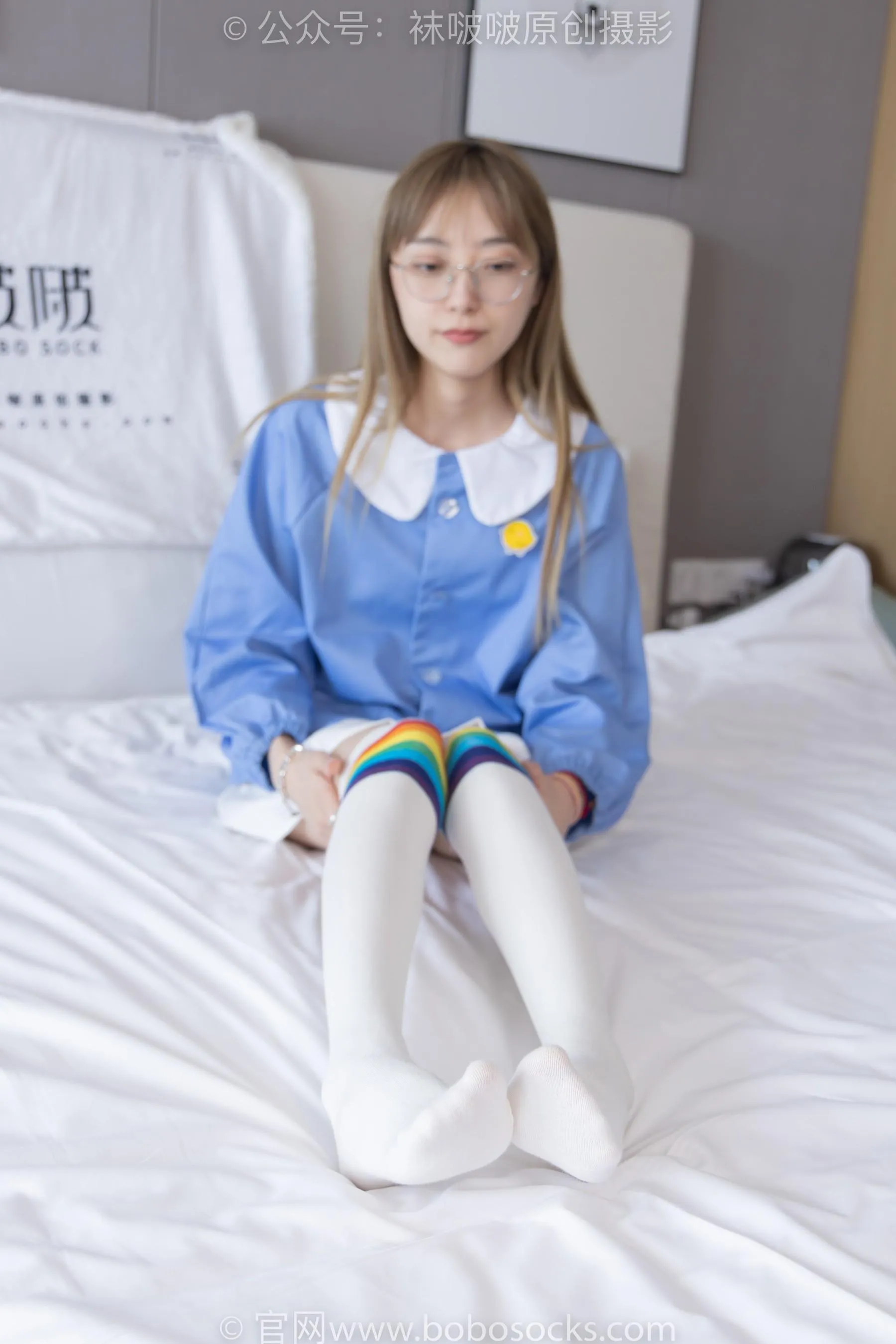 [BoBoSocks袜啵啵]NO.229 稚予-板鞋、皮鞋、两双大腿袜 [68P]插图6